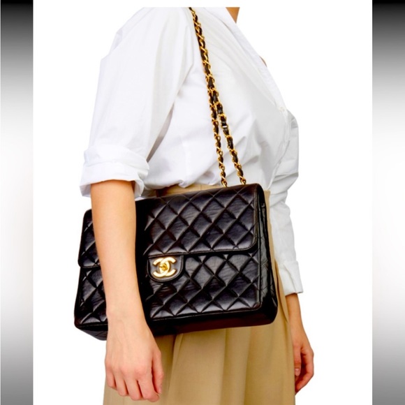 CHANEL Jumbo 30🤩11.8”🤩24K Hardware Amazing cond🤩Box Card Duster Org pamphlets - Picture 13 of 15